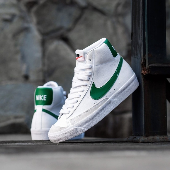 dark teal green nike blazers